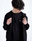Iconic sweatshirt with hood and unisex zip