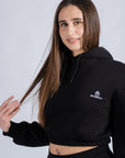 Cropped Iconic Girl sweatshirt with hood