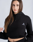 Cropped Iconic Girl sweatshirt with hood